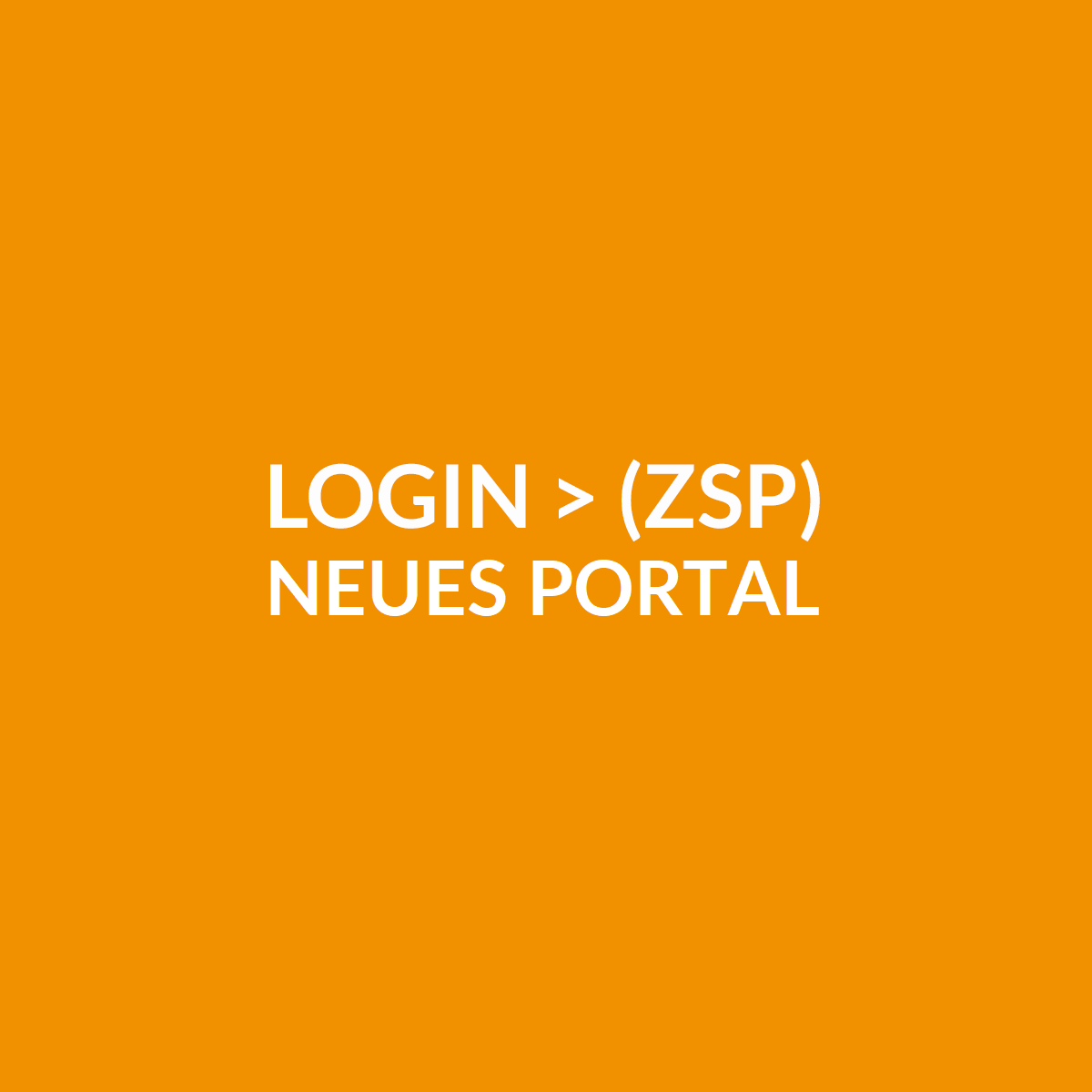 Login ZSP (neues Portal)
