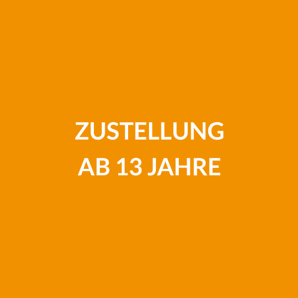 Zustellung ab 13 Jahre